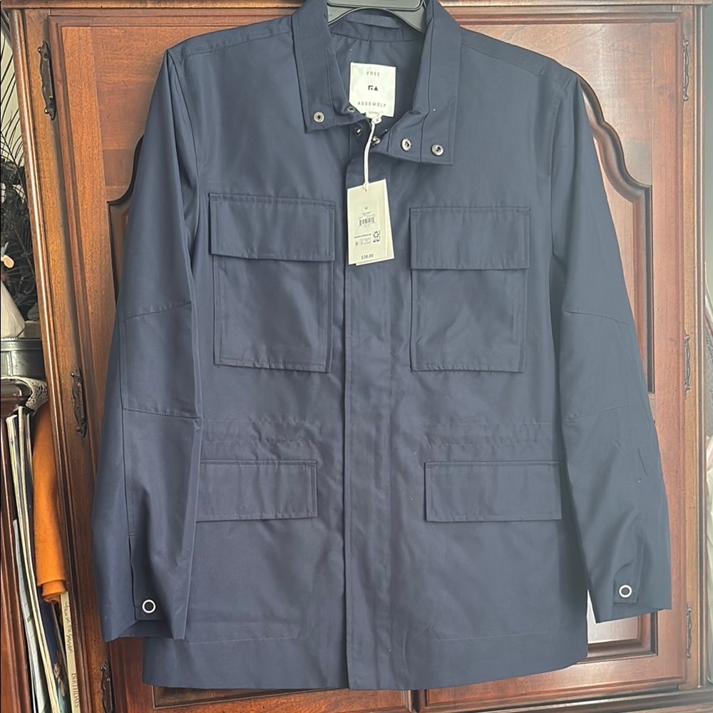 New with tag! Men's Navy Utility Jacket - Picture 7 of 9